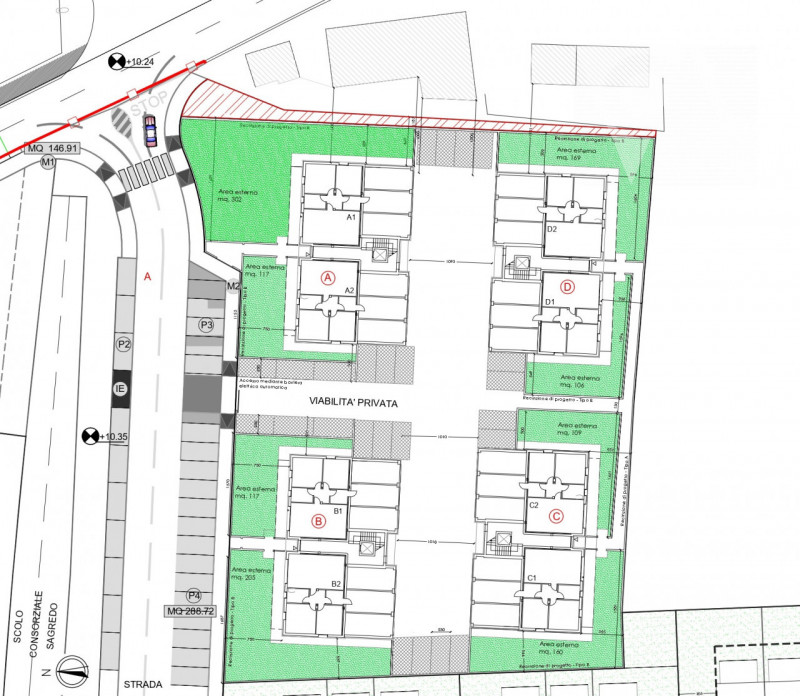 Disponibili nuovi appartamenti al secondo, nonché ultimo piano, dotati di terrazzo abitabile e 3 ...