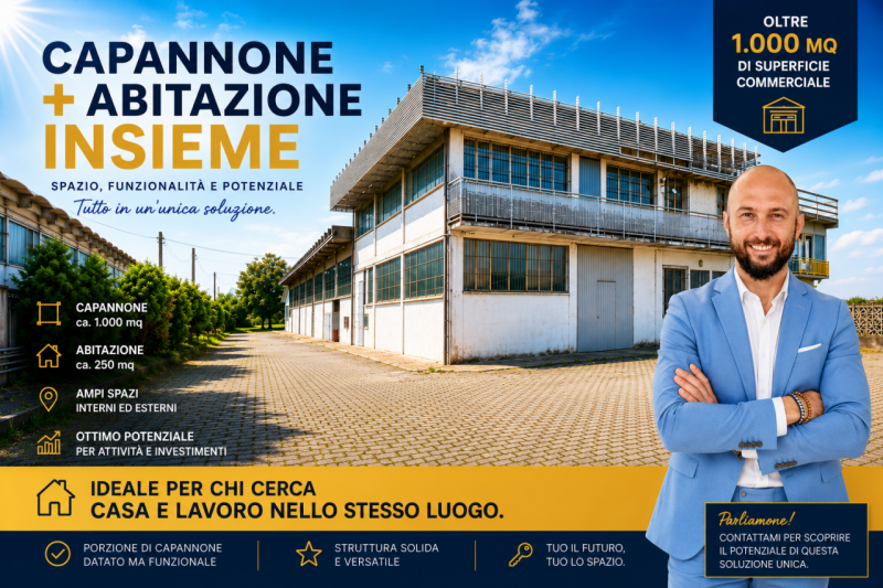 In vendita un ampio capannone situato nel cuore della zona industriale di Grantorto, con una supe...