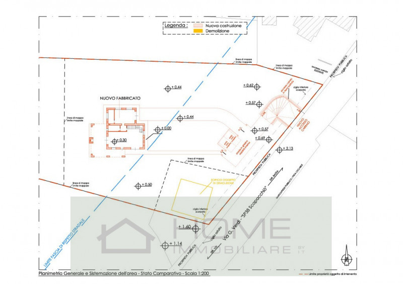 Vendesi progetto: demolizione e ricostruzione con ampliamento di edificio residenziale su area di...