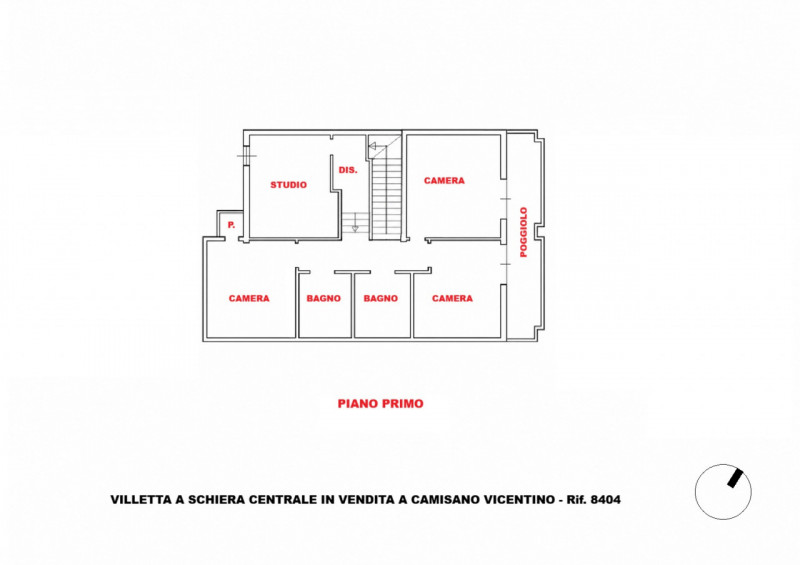 VILLETTA A SCHIERA CON GIARDINO PRIVATO, IN ELEGANTE ZONA RESIDENZIALE A CAMISANO VICENTINO - Rif...