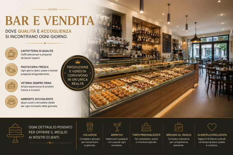 RIF: FR502 PADOVA - MONTA Proponiamo in vendita storica attività di bar-pasticceria con laborator...