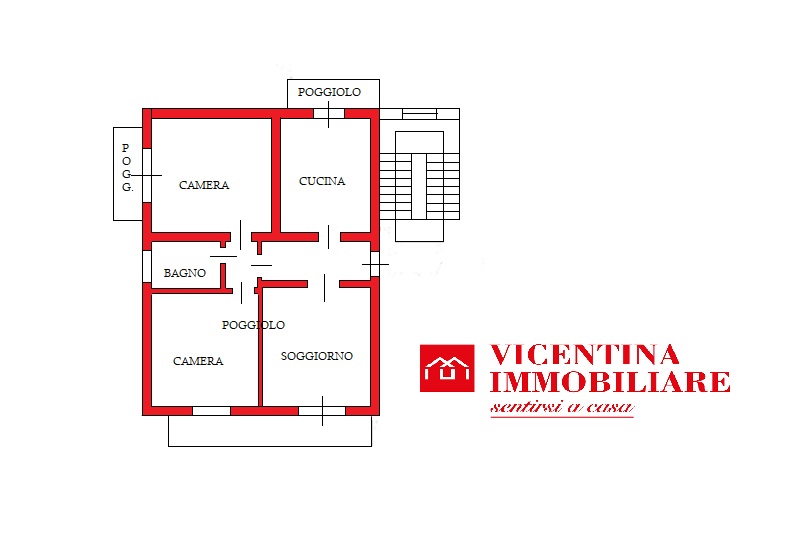 VICENZA OVEST: in contesto di solo6 unità abitative, proponiamo, curatissimo e ristrutturato BICA...