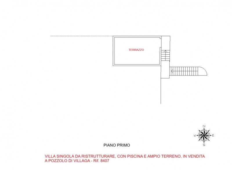 VILLETTA SINGOLA CON PISCINA E AMPIO APPEZZAMENTO DI TERRENO, IN VENDITA A POZZOLO DI VILLAGA - R...
