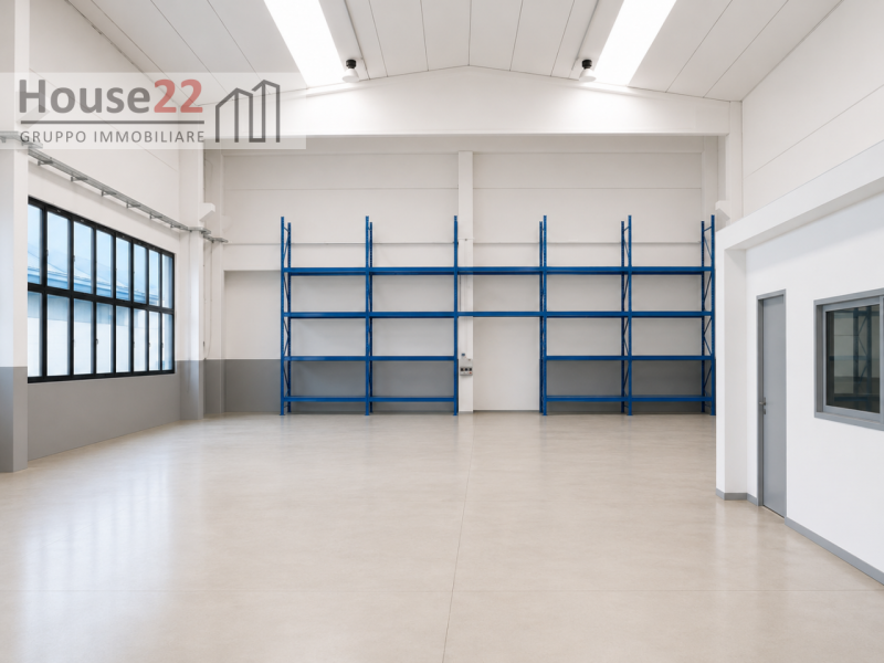 CONCESIO - BRESCIA. In zona industriale artigianale CAPANNONE di Mq 520 al piano terra con area e...
