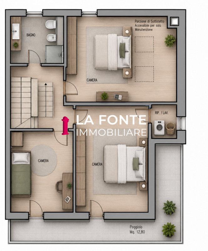 VIGONZA, in un contesto residenziale tranquillo e ben servito, PORZIONE DI BIFAMILIARE. L'immobil...