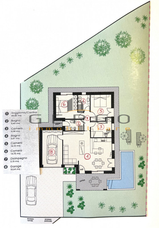 (Per INFO Cristina 3389226442) VILLA singola su unico livello con piscina, nuova costruzione clas...