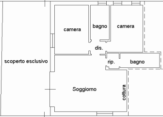 Marano Vicentino - Bicamere al piano Terra con Giardino Privato ed ingresso indipendente. € 196.0...