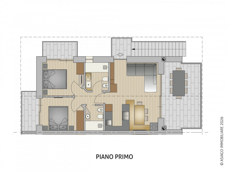 Asiago Immobiliare propone, nella splendida cornice del Villaggio Larici, a pochi chilometri da A...