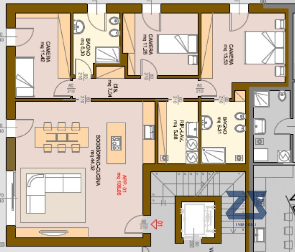 In un esclusivo contesto residenziale di nuova costruzione, proponiamo l'ultima unità disponibile...