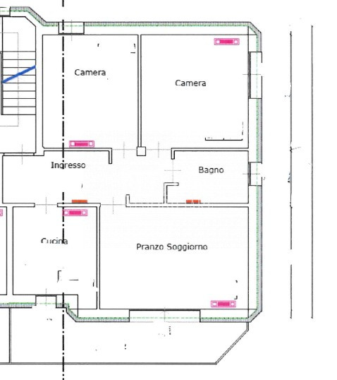 ZONA POLEGGE - Proponiamo in locazione un appartamento bicamere ristrutturato ma non arredato, id...