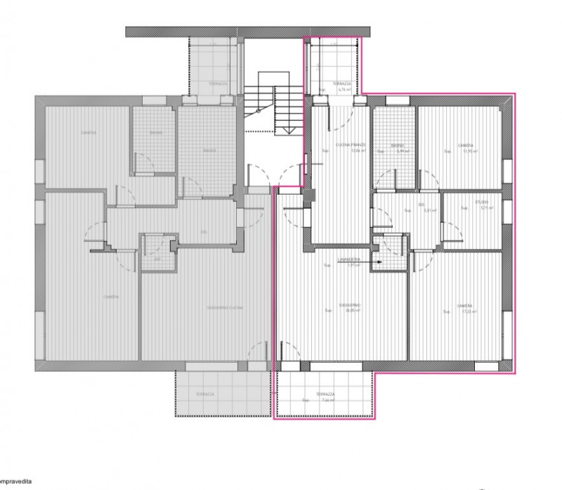 (Per INFO Vittorio 3517343301) Appartamento trilocale di circa 95 mq situato in Borgo Treviso a C...