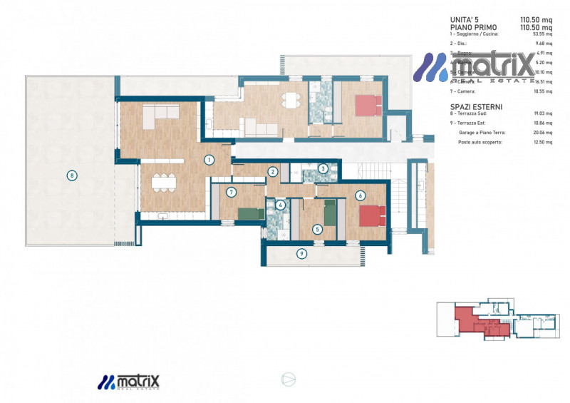 Attico Teolo (PD) Vista Colli Euganei località Treponti €. 330.000, ultimo piano terrazzo 102 mq
...