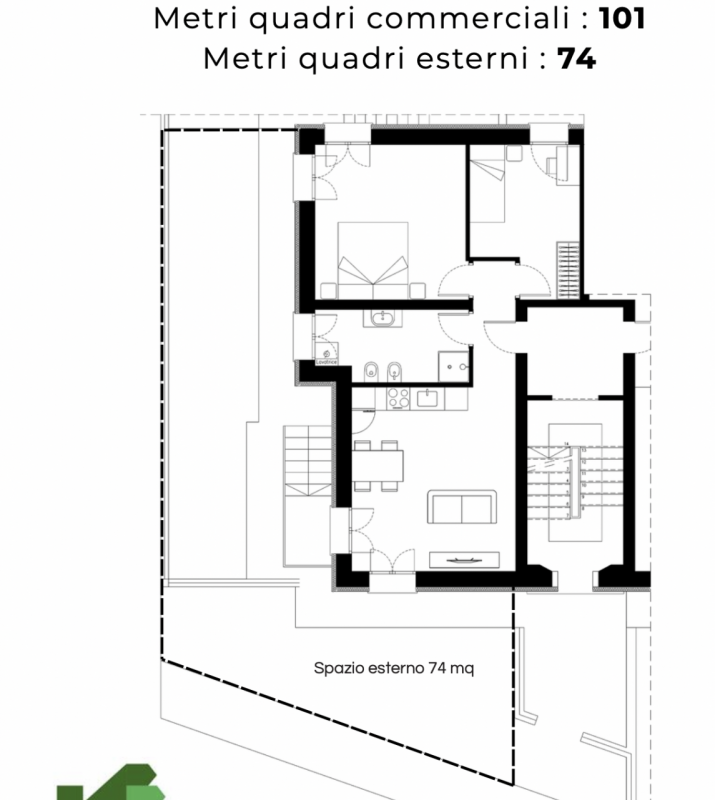 ULTIMA DISPONIBILITA' DI BICAMERE CON GIARDINETTO PRIVATO, su piccola palazzina oggetto di comple...