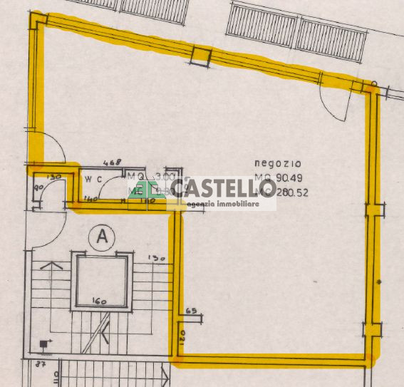 Campodarsego centro negozio di circa 95mq dotato di servizio, con 3 vetrine, riscaldamento autono...