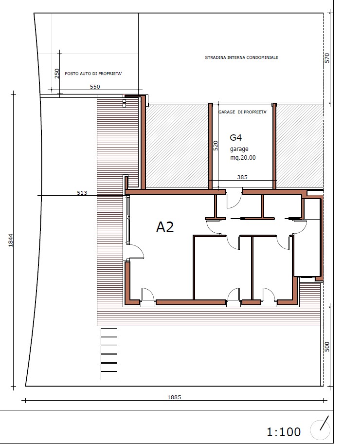 Bicamere con giardino nuova costruzione-RIF.UTVA2