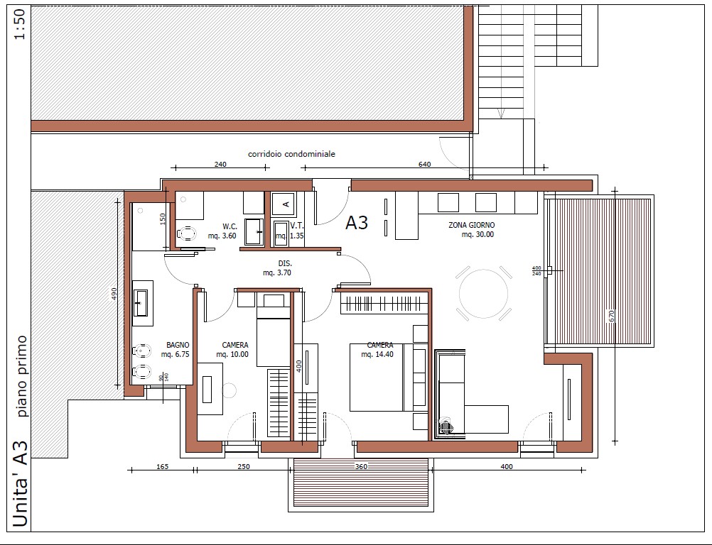 Nuovo Bicamere con terrazzo abitabile-RIF.UTVA3